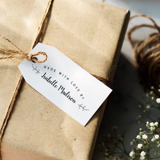 Elegant persoonlijk gemaakt met liefde door rubberstempel