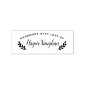 Elegant persoonlijk handgemaakt met liefde door rubberstempel (Afrduk)