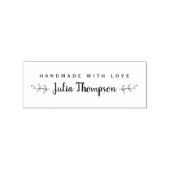 Elegant persoonlijk handgemaakt met liefde rubberstempel