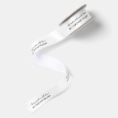 Elegant Persoonlijk Handgemaakt Met Liefde Script Satijnen Lint (Achterkant)