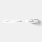 Elegant Persoonlijk Handgemaakt Met Liefde Script Satijnen Lint (Voorkant)
