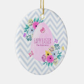 Elegant Persoonlijk Happy Easter Ceramic Ornament (Rechts)