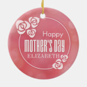 Elegant Persoonlijk Happy Moederdag | ORNAMENT (Achterkant)