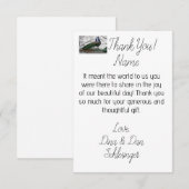 Elegant persoonlijk huwelijk bedankt kaarten (Voorkant / Achterkant)