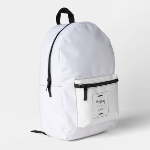 Elegant Persoonlijk Huwelijk Maat Geschenk Modern Bedrukte Rugzak