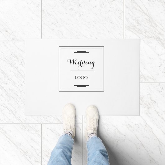 Elegant Persoonlijk Huwelijk Maat Geschenk Modern Deurmat (Binnen)