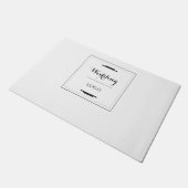 Elegant Persoonlijk Huwelijk Maat Geschenk Modern Deurmat (Schuin)