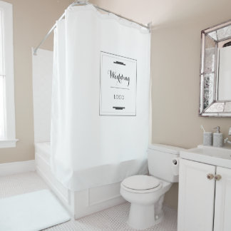 Elegant Persoonlijk Huwelijk  Maat Geschenk Modern Douchegordijn