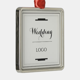 Elegant Persoonlijk Huwelijk Maat Geschenk Modern Metalen Ornament