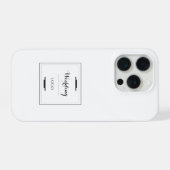 Elegant Persoonlijk Huwelijk  Maatgeschenk Modern  iPhone Hoesje (Achterkant horizontaal)