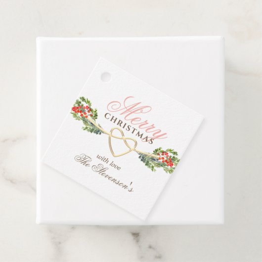 Elegant persoonlijk kerstcadeau-Label Bedankjes Labels (In situ)