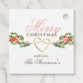 Elegant persoonlijk kerstcadeau-Label Bedankjes Labels (Achterkant)