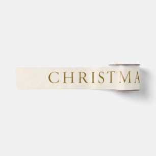 Elegant Persoonlijk Kerstfeest, Vintage Ornament Satijnen Lint