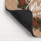 Elegant persoonlijk kerstgeschut | Mousepad Muismat (Hoek)