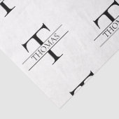 Elegant Persoonlijk Monogram Aangepaste Naam Patro Tissuepapier (Detail)