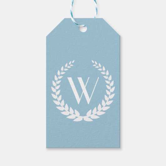 Elegant Persoonlijk Monogram Cadeaulabel (Voorkant)