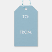 Elegant Persoonlijk Monogram Cadeaulabel (Achterkant)