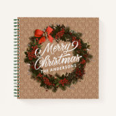 Elegant persoonlijk Notitieboek kerstcadeautje (Voorkant)