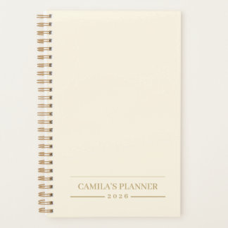 Elegant Persoonlijk Ontwerp | Minimalistische Ivoo Planner
