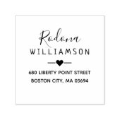 Elegant Persoonlijk Retouradres Zelfinktende Stempel (Design)