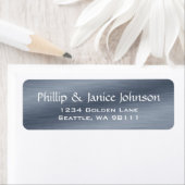 Elegant persoonlijk roestvrij staal rendement etiket (Insitu)