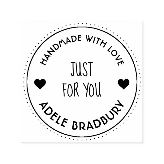 Elegant persoonlijk verwerkt door  zelfinktende stempel (Design)