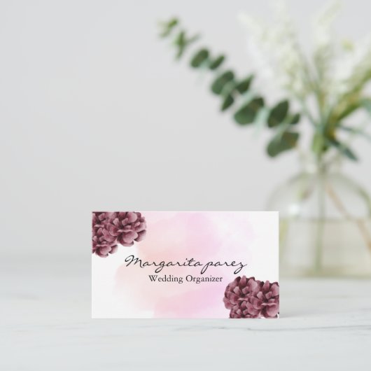 Elegant persoonlijk visitekaartje (Staand voorkant)