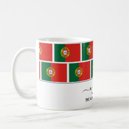 Elegant Persoonlijk Welkom, PORTUGAL FLAG Koffiemok
