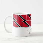 Elegant Persoonlijk Welkom TRINIDAD FLAG Koffiemok (Links)
