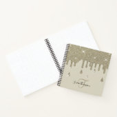 Elegant persoonlijk, zilver-dop-glittereffect notitieboek (Binnen)