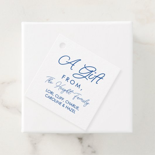 Elegant persoonlijke cadeauLabels Bedankjes Labels (In situ)