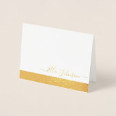 Elegant persoonlijke Folie gevouwen Folie Kaarten (Voorkant)