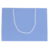 Elegant persoonlijke Happy Birthday Blue Gift Bag Large Cadeautasje (Achterkant)