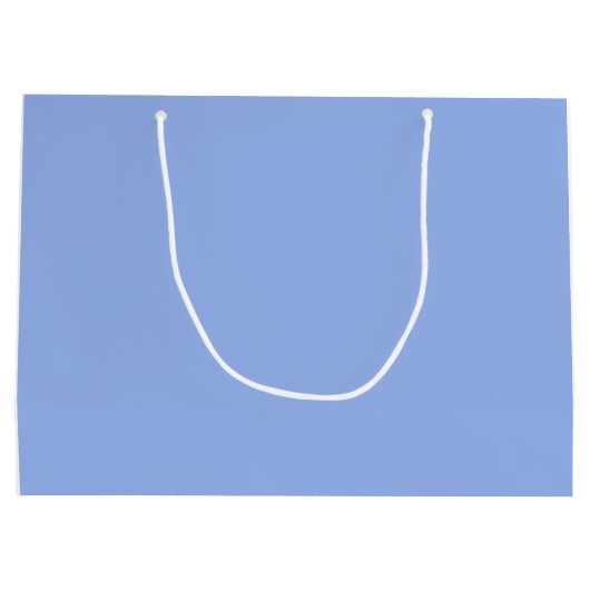 Elegant persoonlijke Happy Birthday Blue Gift Bag Large Cadeautasje (Achterkant)