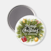 Elegant persoonlijke kerstboom | Magneet (Voorkant / Achterkant)