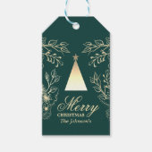 Elegant persoonlijke kerstcadeautags cadeaulabel (Voorkant)