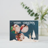 Elegant persoonlijke kerstkaart briefkaart (Staand voorkant)