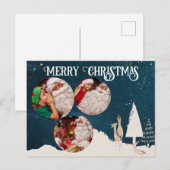 Elegant persoonlijke kerstkaart briefkaart (Voorkant / Achterkant)