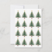 Elegant persoonlijke kerstkaart RSVP kaartje (Achterkant)