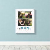 Elegant Persoonlijke liefde Je moeder 4 familie Fo Canvas Afdruk (Insitu (Houten vloer))