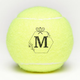 Elegant Persoonlijke Monogrammen Aangepast Tennisballen