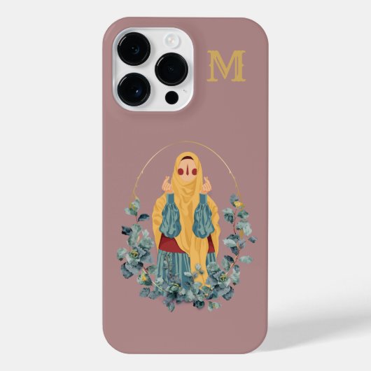 Elegant persoonlijke Muslimah iPhone Case iPhone Hoesje (Achterkant)
