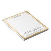 Elegant Persoonlijke naam | van de bureau van Notitieblok (Schuin)