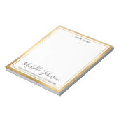 Elegant Persoonlijke naam | van de bureau van Notitieblok (Linkerzijde)