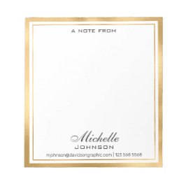 Elegant Persoonlijke naam | Van het bureau van de  Notitieblok