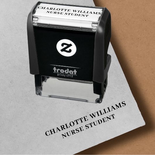 Elegant Persoonlijke naam Zuster Student Zelfinktende Stempel