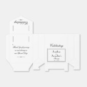 Elegant Persoonlijke namen White Wedding Favor Box Bedankdoosjes (Uitgevouwen)