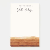 Elegant Persoonlijke Waterverf Abstracte woestijn Post-it® Notes (Voorkant)