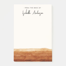 Elegant Persoonlijke Waterverf Abstracte woestijn Post-it® Notes