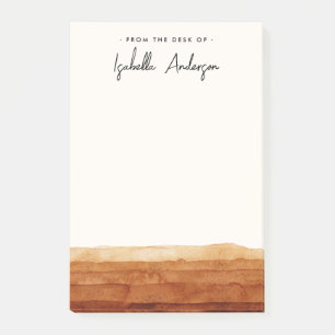 Elegant Persoonlijke Waterverf Abstracte woestijn Post-it® Notes